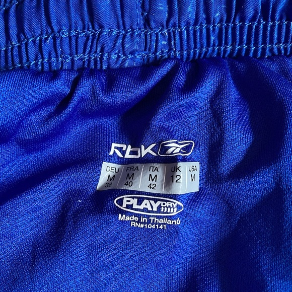 Blue Reebok running shorts Medium M - Picture 2 of 3